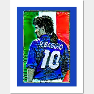 Italy - Grungy - ROBERTO BAGGIO Posters and Art